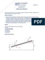 EXPERIMENTO 4 Fisica I Dinamica de Rotación