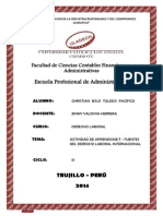 Derecho Laboral 1 Actividad