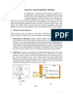 ASH Transceiver Antenna Impedance Matching