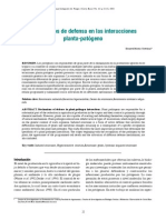 Mecanismos de Defensa en Las Interecciones Planta-patogeno