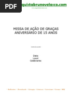 CBV Celebracao Missa Quinze 15 Anos Completa