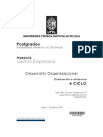 Evaluación Desarrollo Organizacional