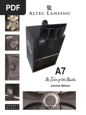 altec lansing voice of the theater a7