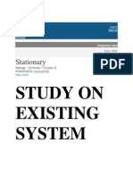 Stationary: Study On Existing System
