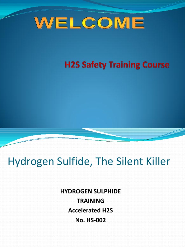 H2S Safety Training Course Overview | PDF | Sulfur Dioxide | Odor