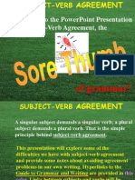 Sub Verb Agreement