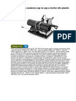Aparat de Sudura Tevi Din Polietilena PE