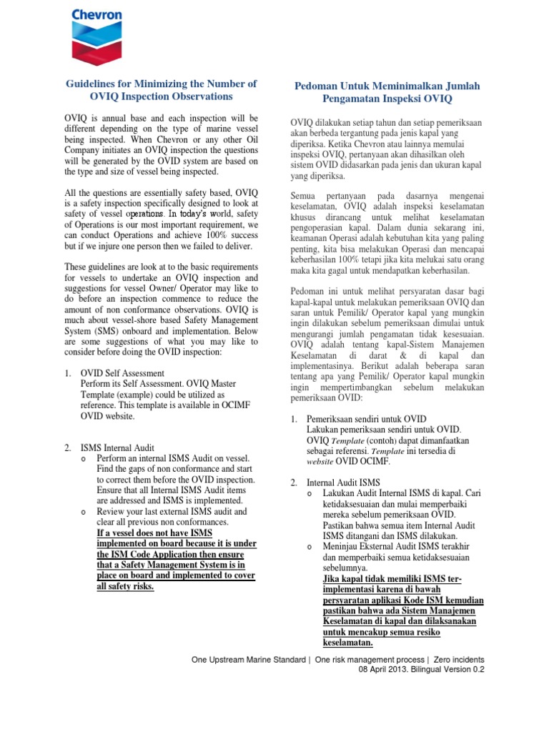 IBU Guidelines For Vessel Owner or Operator Minimizing The Number of ...
