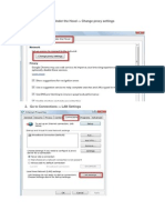 Go To Options - Under The Hood - Change Proxy Settings