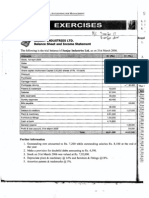 Sanjay Industries Ltd. Balance Sheet and Income Statement