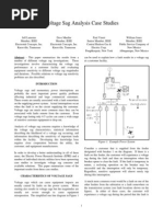 Voltage Sag Analysis Case Studies