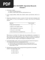 UECM2043, UECM2093 Operations Research Tutorial 1