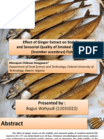 Effect of Ginger Extract On Stability and Sensorial Quality of Smoked Mackerel (Scomber Scombrus) Fish