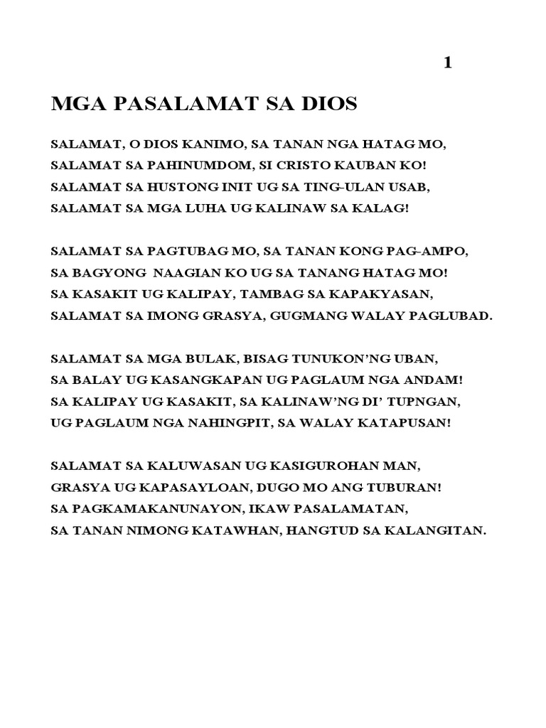 29PAGES Visayan Hymnal | PDF