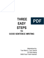 Three Easy Steps To Good Sentence Writing - Zon SK Seri Aman