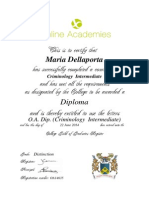 Criminology Diploma Intermediate