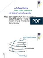 04 - Persamaan Kontinuitas (Pendekatan Volume Control)