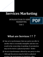 Introduction To Services Marketing Unit 1