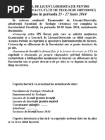 2014anunt Examen Licenta Iunie Site