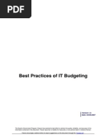 Best Practices of IT Budgeting en