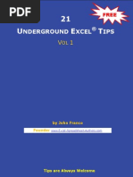 Download 21 Underground Excel Tips Vol 1 by johnfrancofarias9395 SN23080052 doc pdf