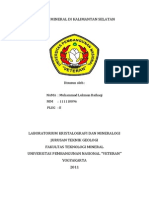 Potensi Mineral Di Kalimantan Selatan