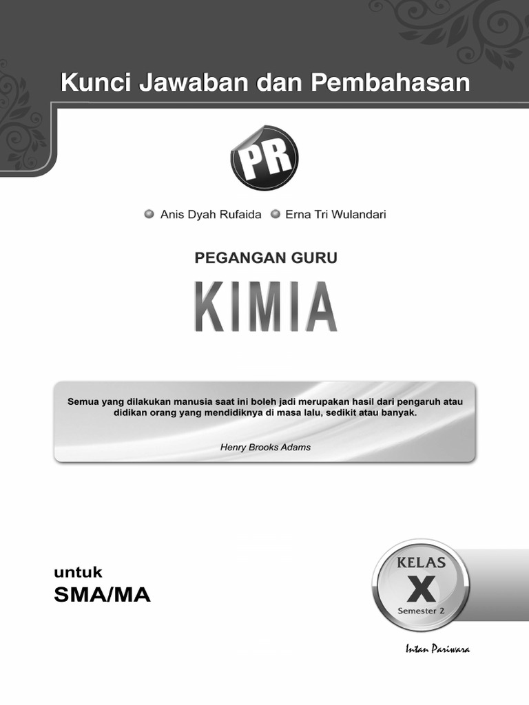 Kunci Jawaban Lks Intan Pariwara Kimia XB PDF
