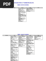 Disciplinas 2014 1o Sem USP