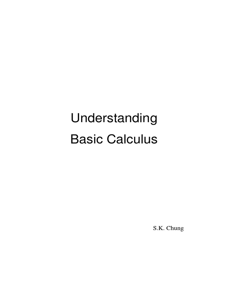 Introductory Guide to Basic Calculus | PDF | Teaching Methods ...
