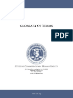 Glossary of Terms: Citizens Commission On Human Rights