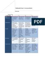 Multimedia Project: Screencast Rubric: Category 4 3 2 1