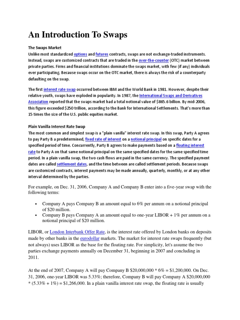 UNDERSTANDING SWAPS FOR DUMMIES visual data 6
