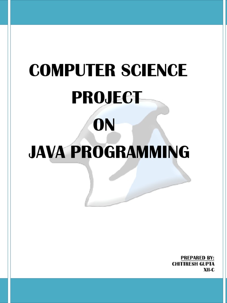 Cover and Bibliography of computer science Project