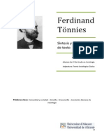 Comunidad y sociedad: la obra fundacional de Ferdinand Tönnies