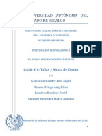 Caso 4.1 Telas y Modas de Otoño