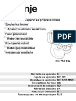 Gorenje SB 750 EA Manual
