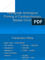 Retrograde Autologous Priming of Cardiopulmonary Bypass Circuit