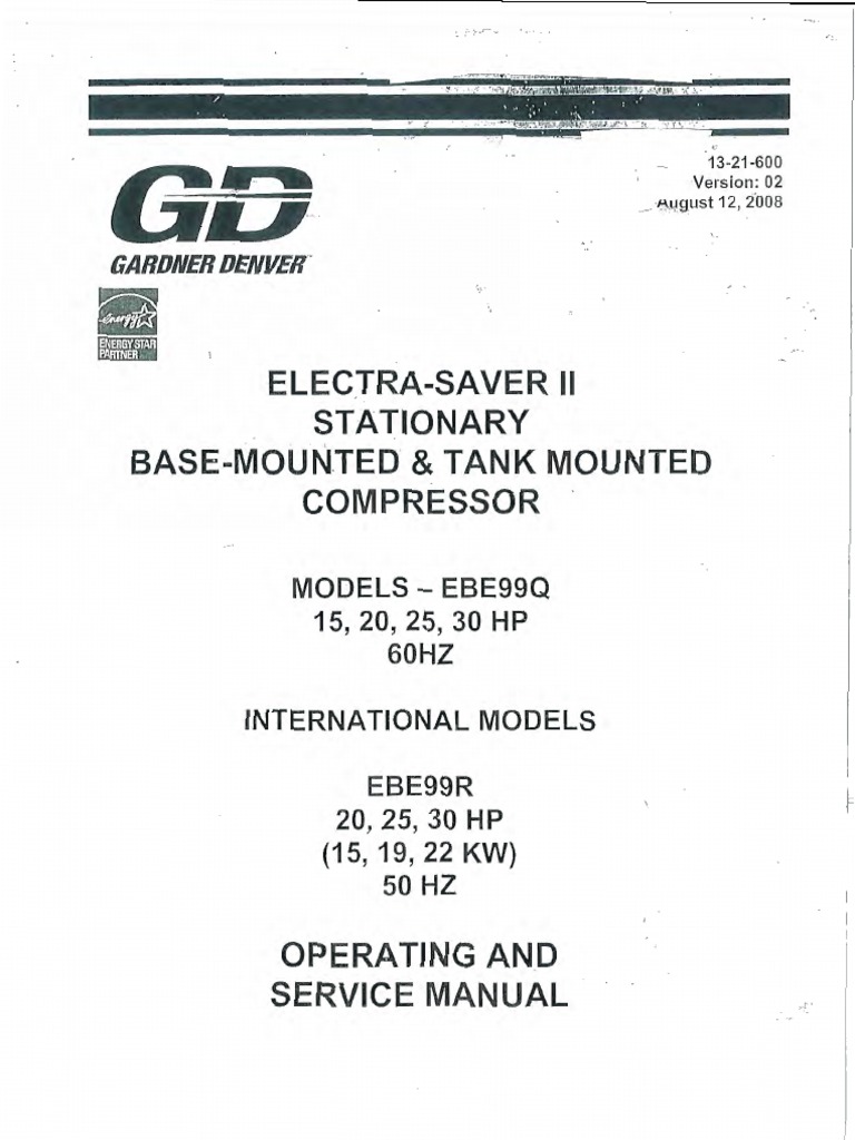 EBE99Q Air Compressor | PDF