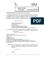 Examen Parcial - Ingeniería Térmica - 3ME - 3AUT - 1213 - SOLUCIÓN