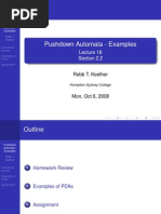 Download Lecture 18 - Pushdown Automata - Examples by Sudhanshu Joshi SN23084817 doc pdf
