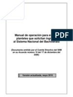 Manual de Operacion para La Evaluacion y Autoevaluacion