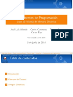 Fundamentos de Programaci On: Clase 20: Manejo de Memoria Din Amica