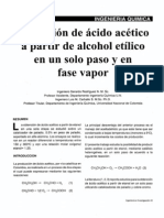 Obtencion de Acido Acetico a Partir de Etanol