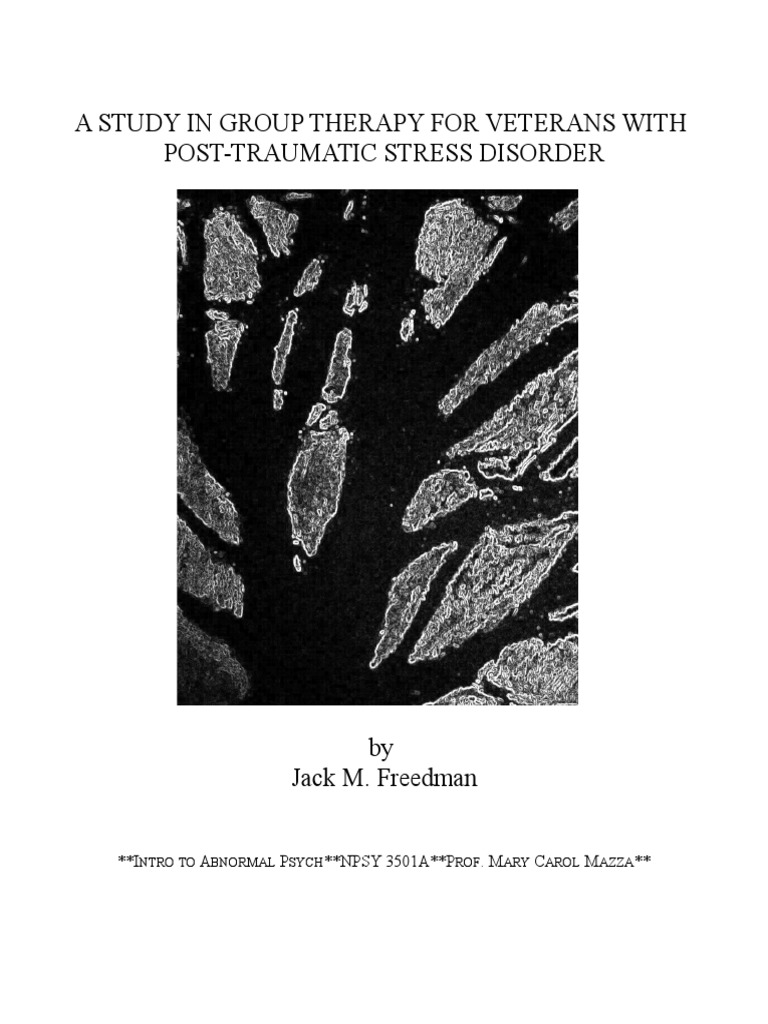 A Study in Group Therapy For Veterans With PTSD | PDF | Posttraumatic ...
