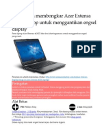 Bagaimana Membongkar Acer Extensa 4620Z Laptop Untuk Menggantikan Engsel Display