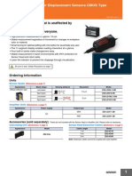 Smart Sensors Laser Displacement Sensors CMOS Type