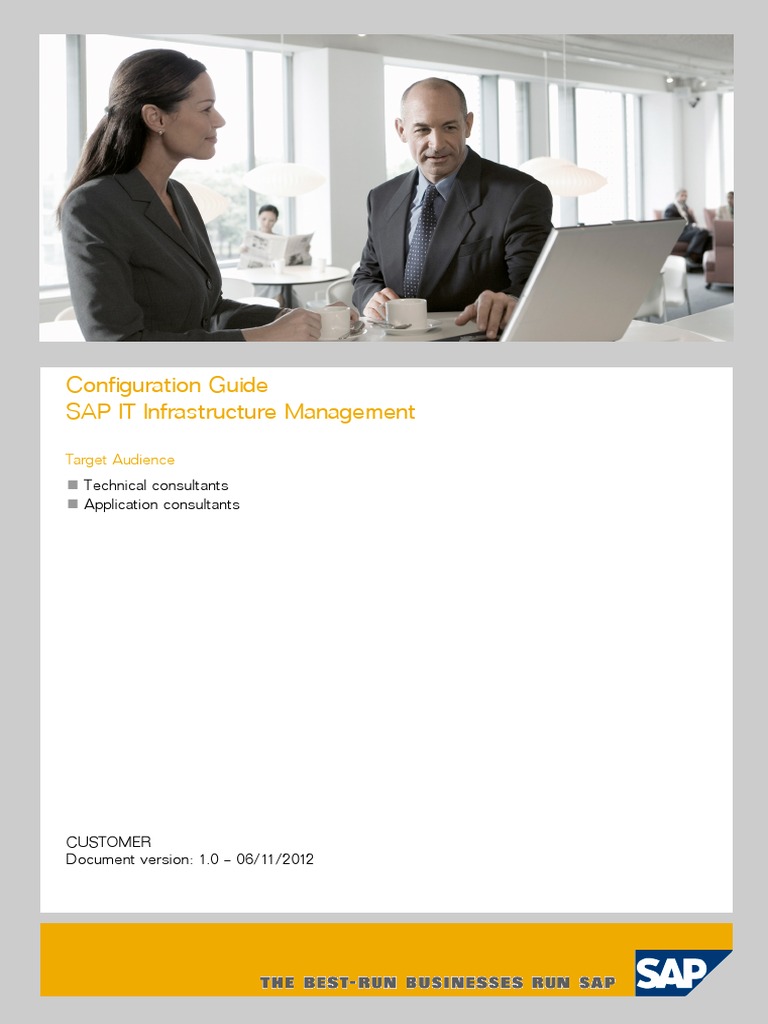 Configuration Guide SAP IT Infrastructure Management: Target Audience | PDF