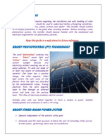 Install solar PV guide for safe installation and maintenance
