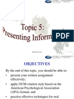 Topic5 PresentingInformation