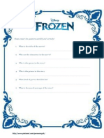 Frozen Worksheet